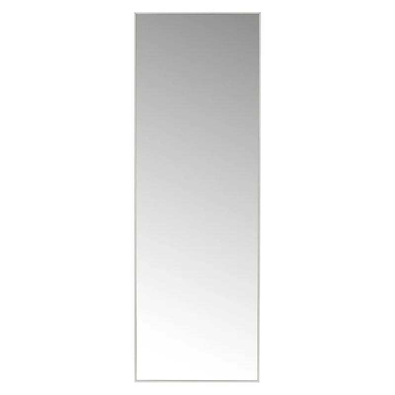 Espejo de pared de rectangular con marco blanco de plástico 30x90 cm