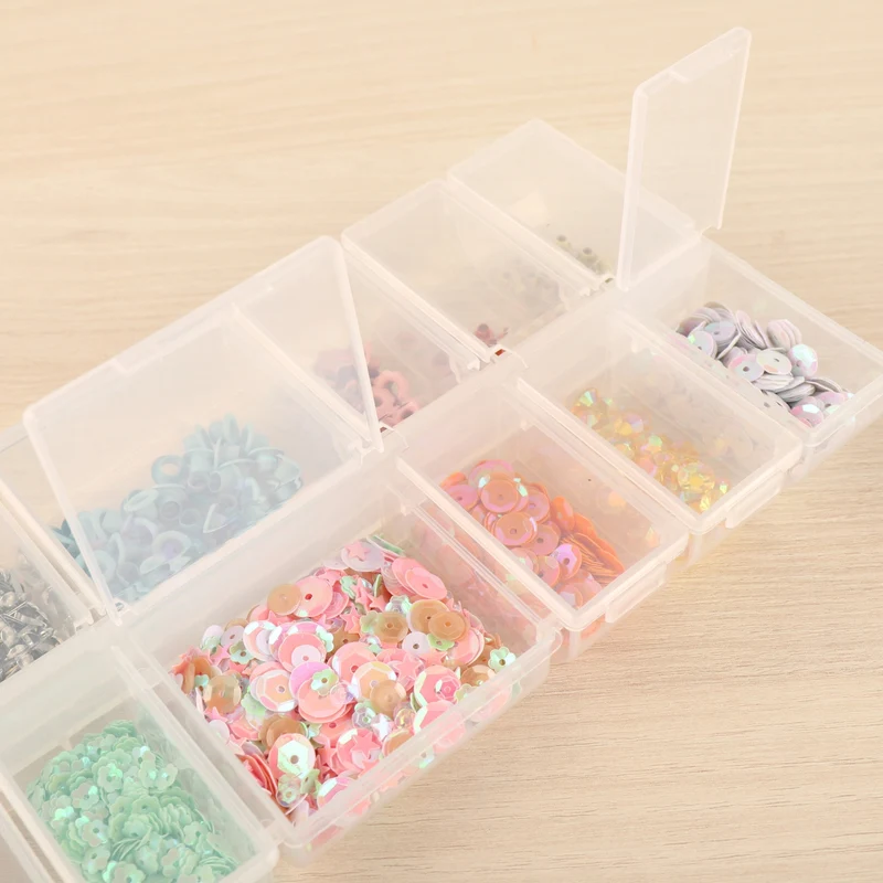 Caja transparente con compartimentos individuales Kimidori Colors