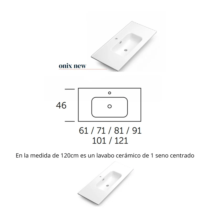 Oslo Mueble de Baño Suspendido con Lavabo Cerámico | Puerta Lateral con Cierre Amortiguado y Organizador | Mist Mate