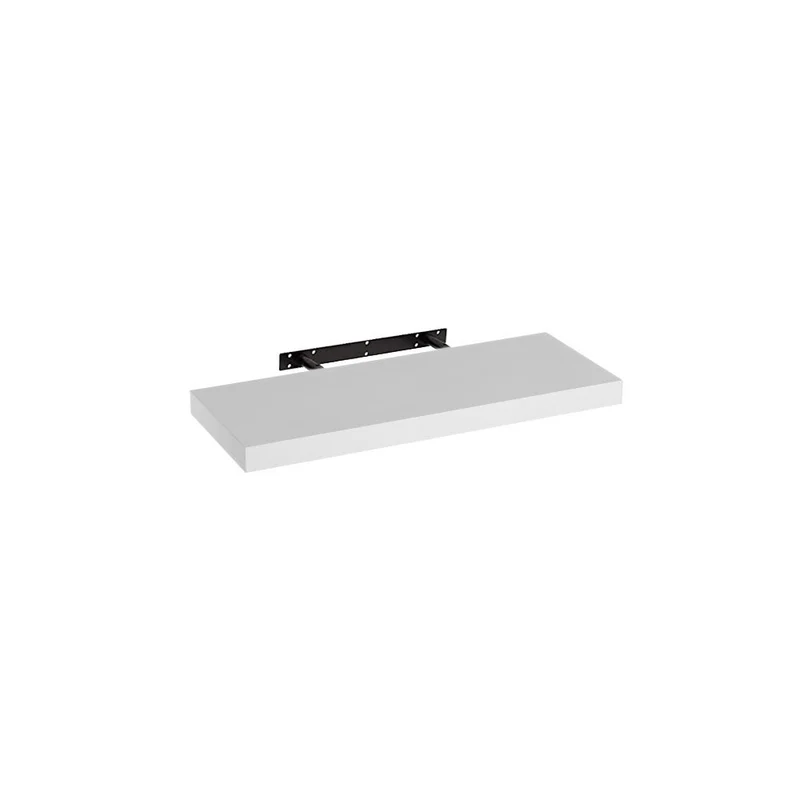 Estante flotante decorativo de madera MDF color blanco de 60x23,5 cm