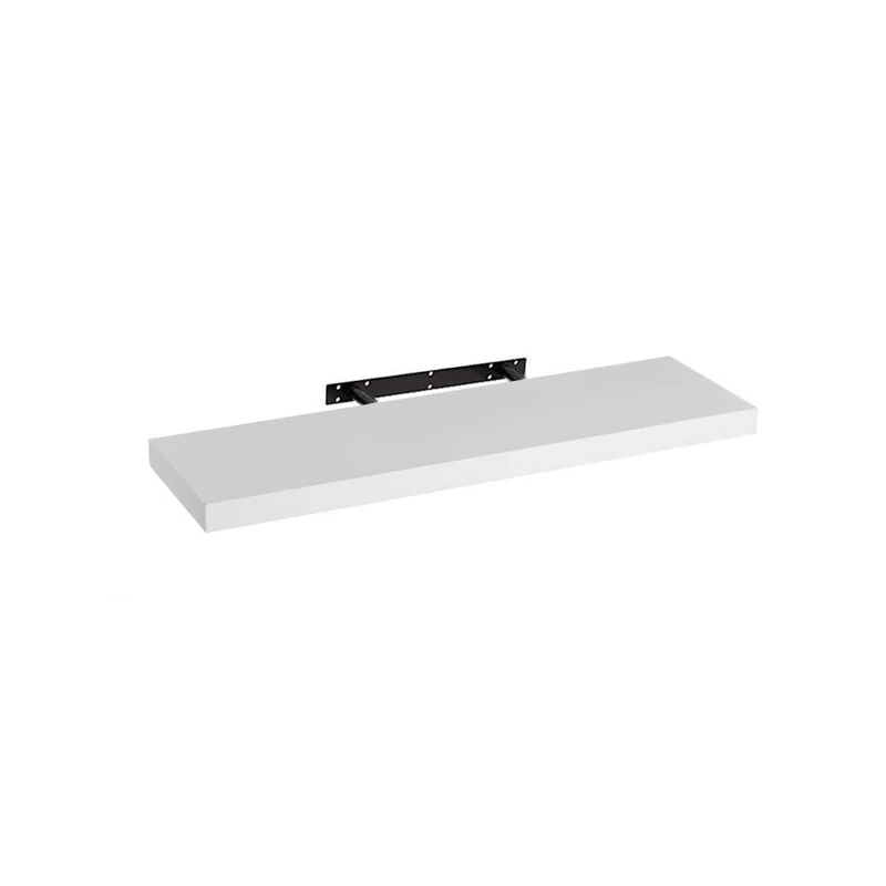 Estante flotante decorativo de madera MDF color blanco de 80x23,5 cm