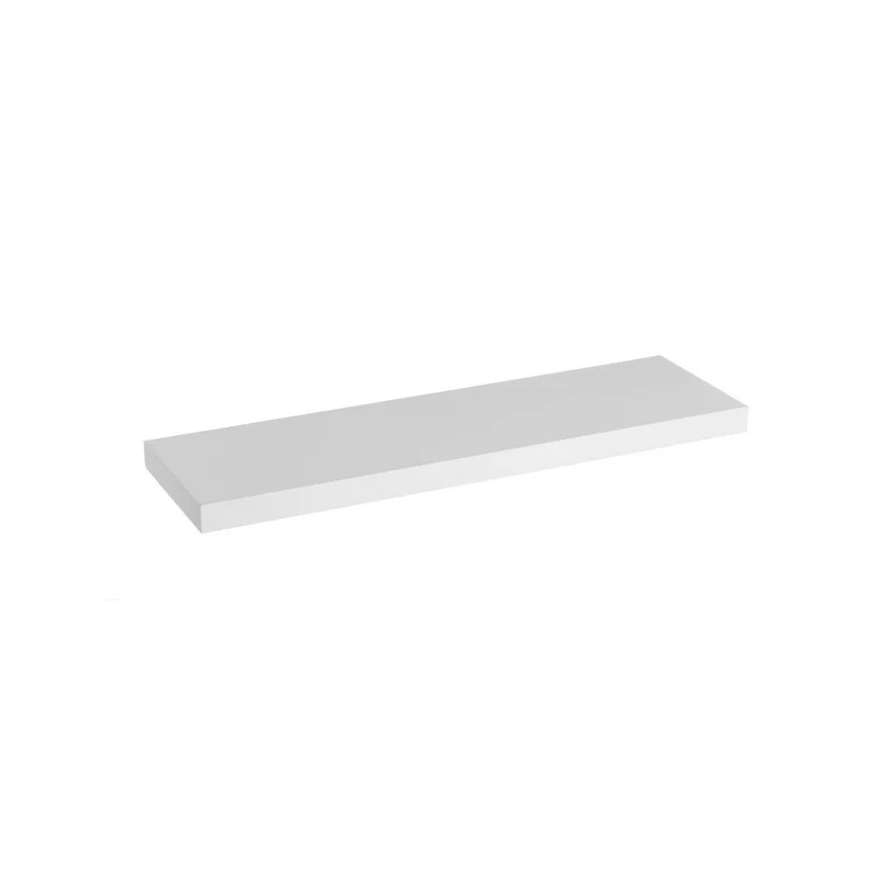 Estante flotante decorativo de madera MDF color blanco de 80x23,5 cm
