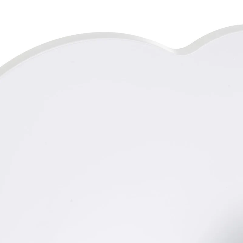 Estante infantil de pared blanco con diseño de nube de 60x12x26 cm