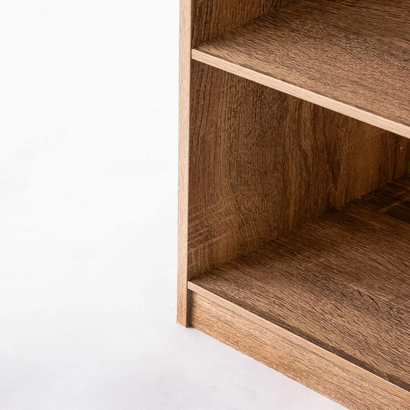 Estantería librería de 4 estantes en MDF color natural de 147x60 cm