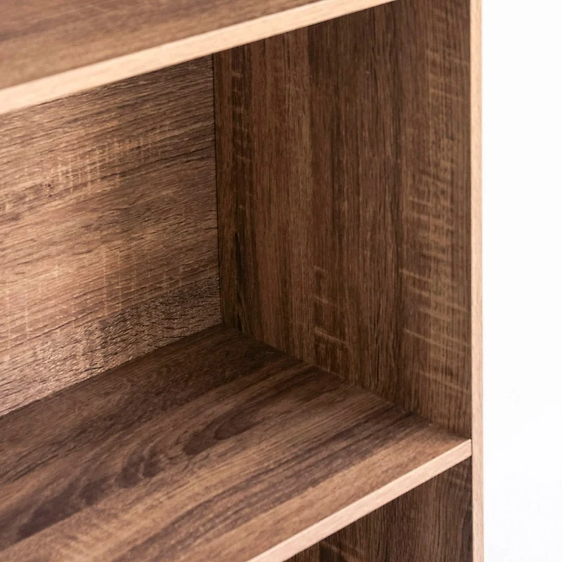 Estantería librería de 4 estantes en MDF color natural de 147x60 cm