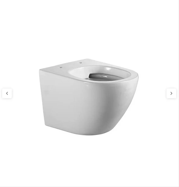 Mercurio Inodoro Suspendido Empotrado Rimless | Blanco Brillo | Vater Colgante de Cerámica con Montaje a Pared
