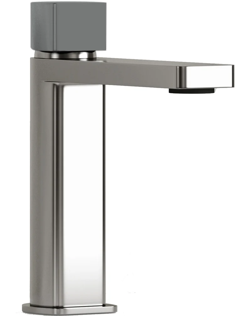 Combi Grifo de Baño Alto Monomando de Fácil Instalación con Mezclador | Colores| Maneta Personalizable | Plomo metálico