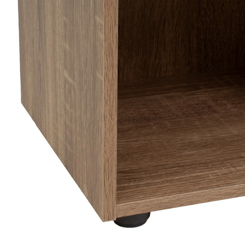 Estantería Cubo con 8 huecos de laminado color roble de 120x60x30 cm
