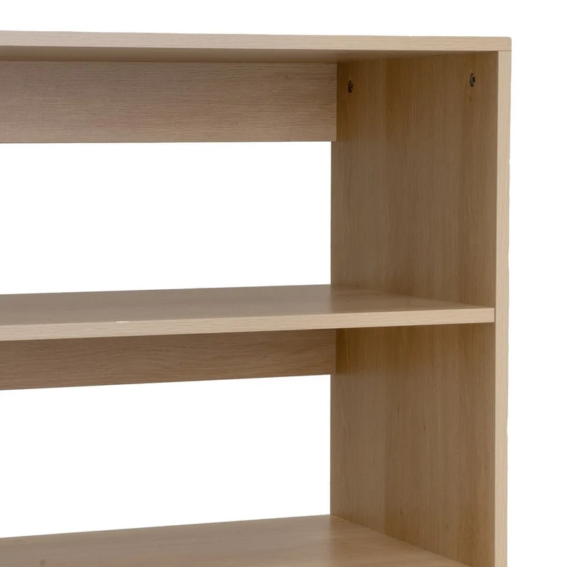 Estantería Naroa color roble con 3 baldas y 1 cajón de 80x40x120 cm