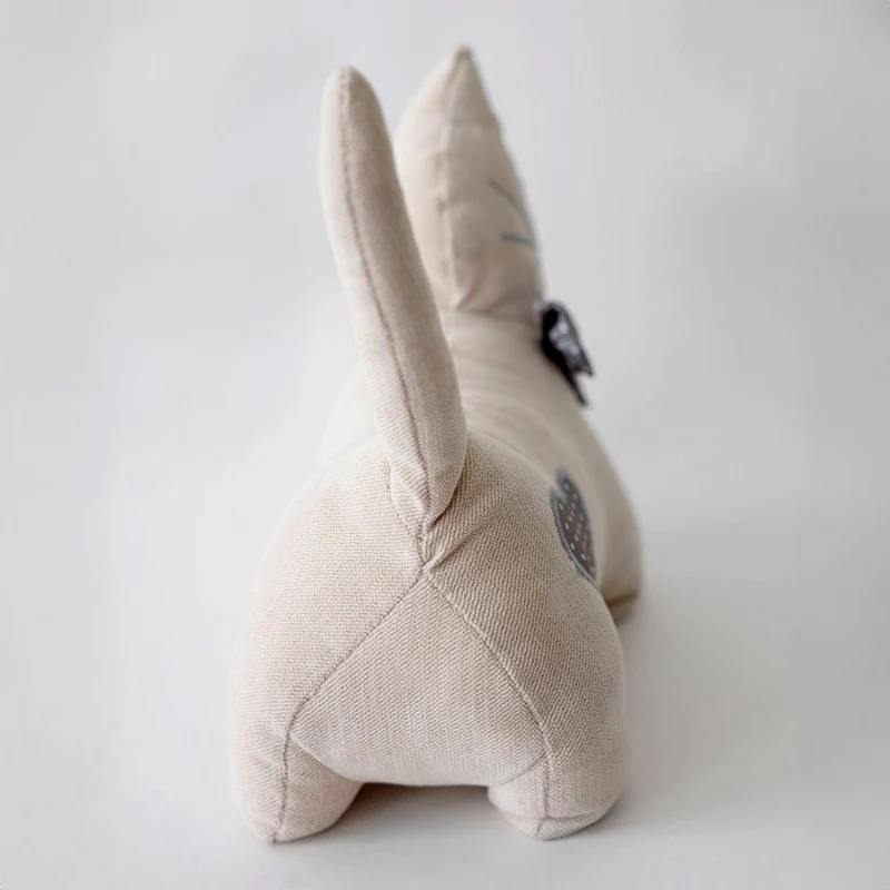 Set de 2 topes de puerta con forma de gatos beige y marrón de 27 cm y 14 kg