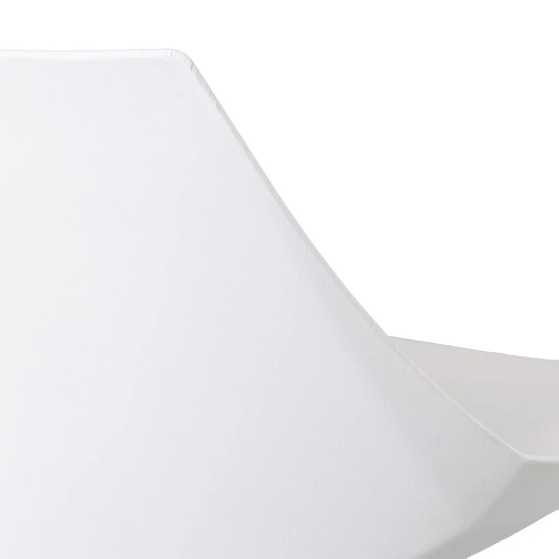 Taburete de cocina regulable en altura blanco y metal con respaldo alto