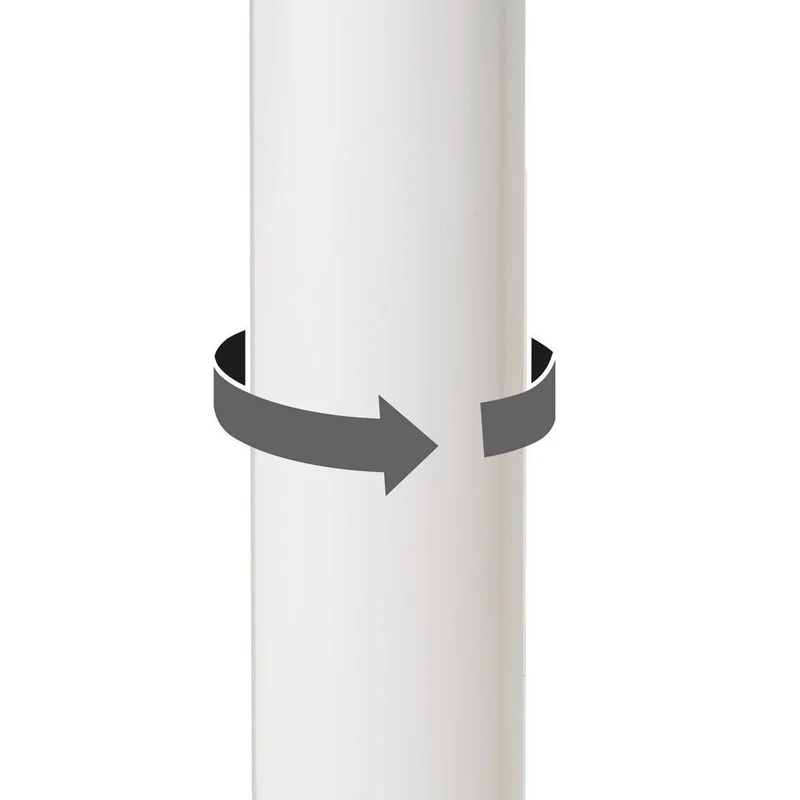Taburete alto de cocina regulable en altura blanco con respaldo alto