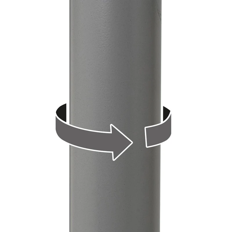 Taburete alto de cocina regulable en altura gris con respaldo alto