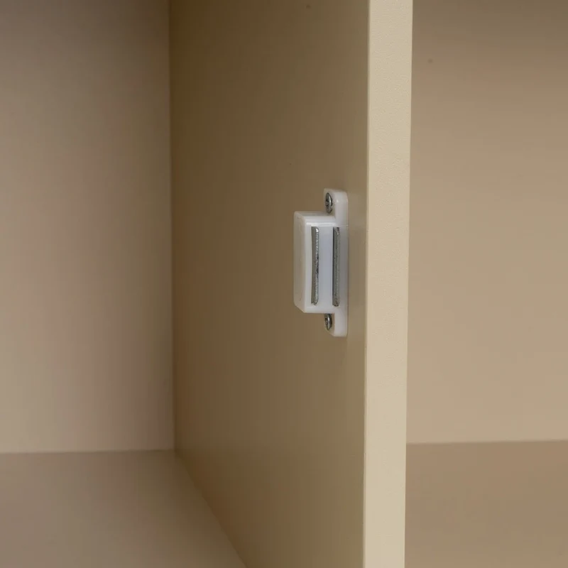 Estantería Mei con 2 puertas beige de 60x30x62 cm en tablero laminado hpl
