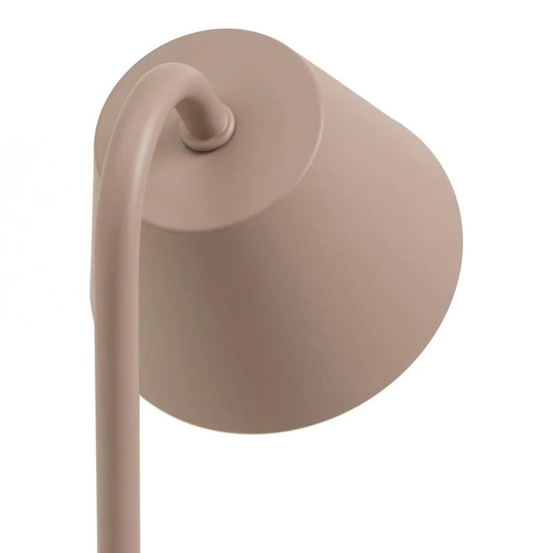 Lámpara flexo de metal taupe con led integrado de 1W y luz cálida