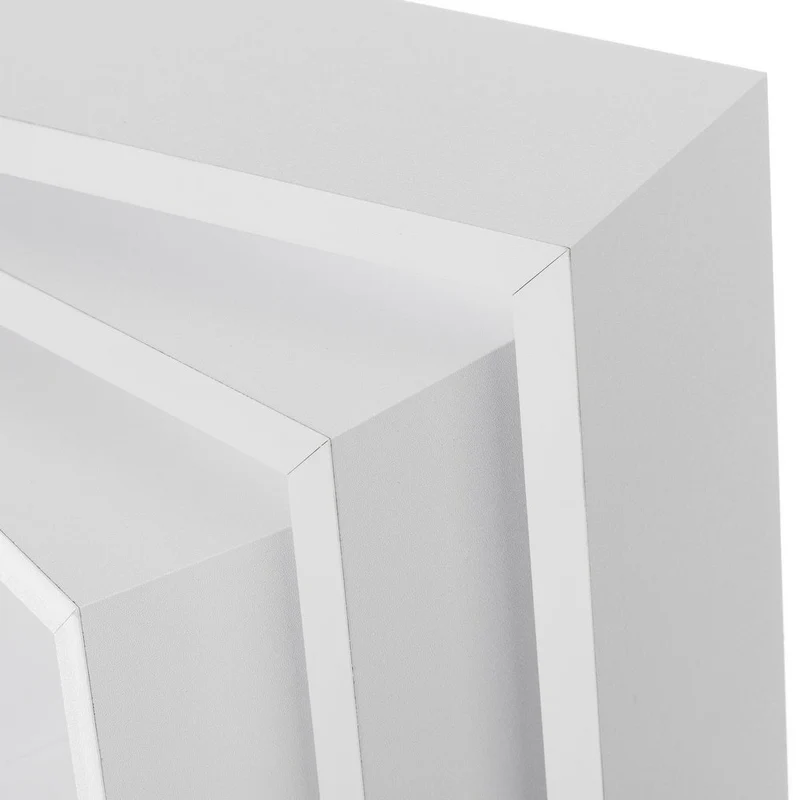 Set de 3 estantes de pared cuadrados blancos de 25x25, 20x20 y 15x15 cm