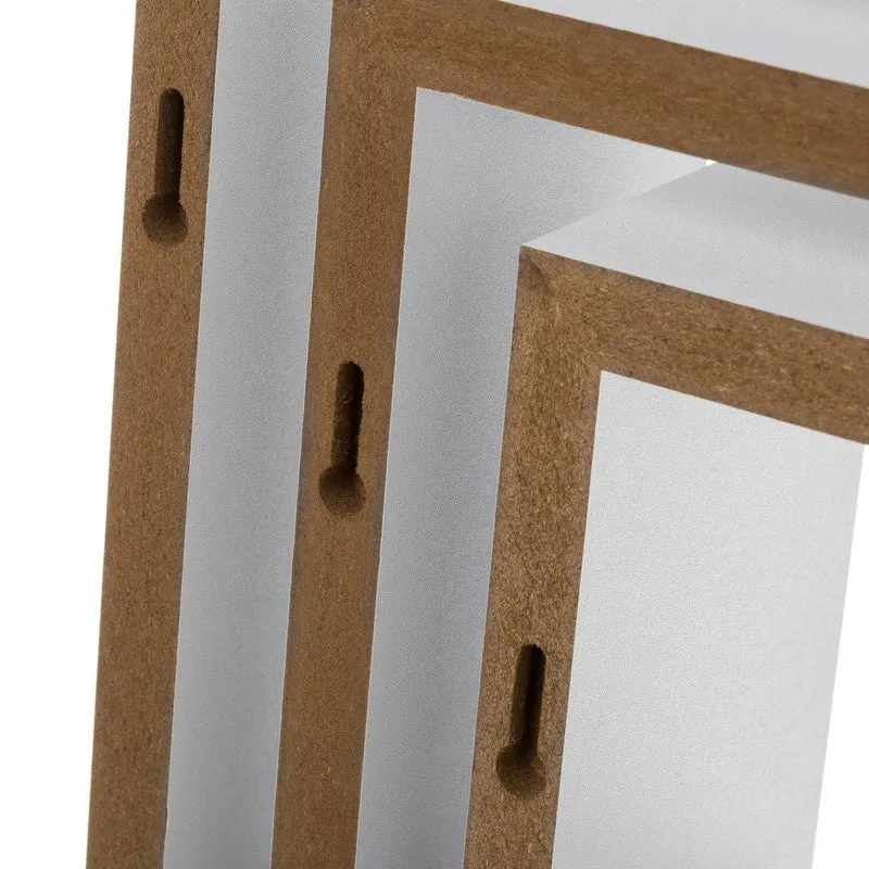 Set de 3 estantes de pared cuadrados blancos de 25x25, 20x20 y 15x15 cm