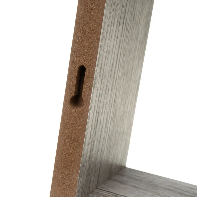 Set de 3 estantes de pared cuadrados grises de 25x25, 20x20 y 15x15 cm