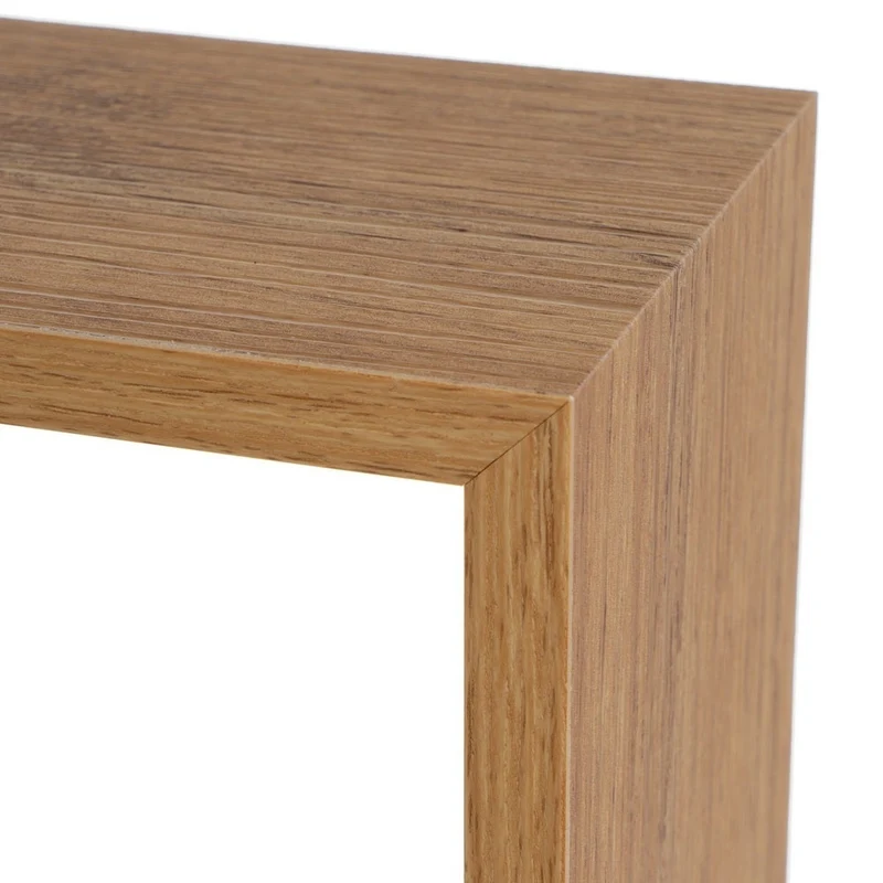 Set de 3 estantes de pared cuadrados roble miel de 30x30, 27x27 y 24x24 cm
