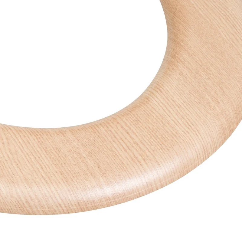Tapa de WC resistente con acabado de PVC y madera de bambú de 42x34 cm.