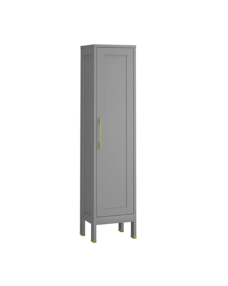 Toscana Columna de Baño a Suelo 1 Puerta | Armario Alto Baño con Patas 160x35,7x32,5cm | Mist