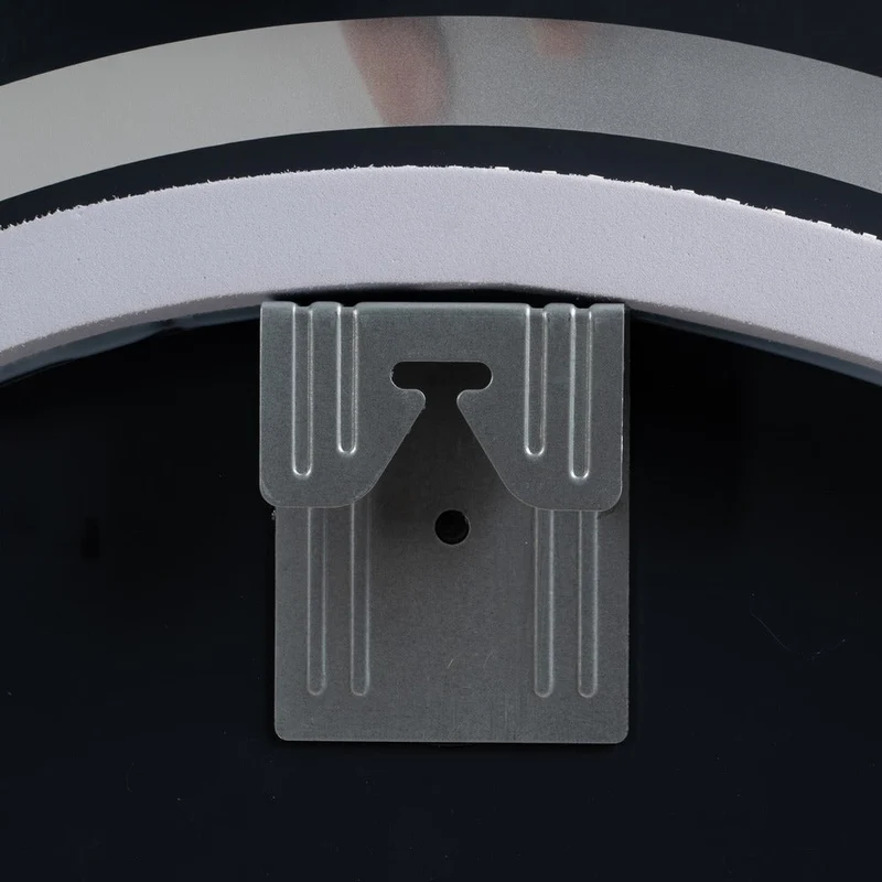 Espejo de pared redondo sin marco para baño con luz LED de 60 cm