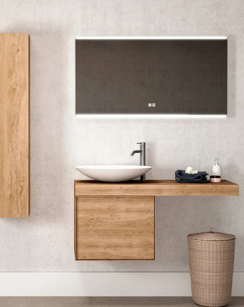 Tower Espejo de Pared Rectangular | Espejo Decorativo Rectangular | Espejo de Baño Rectangular