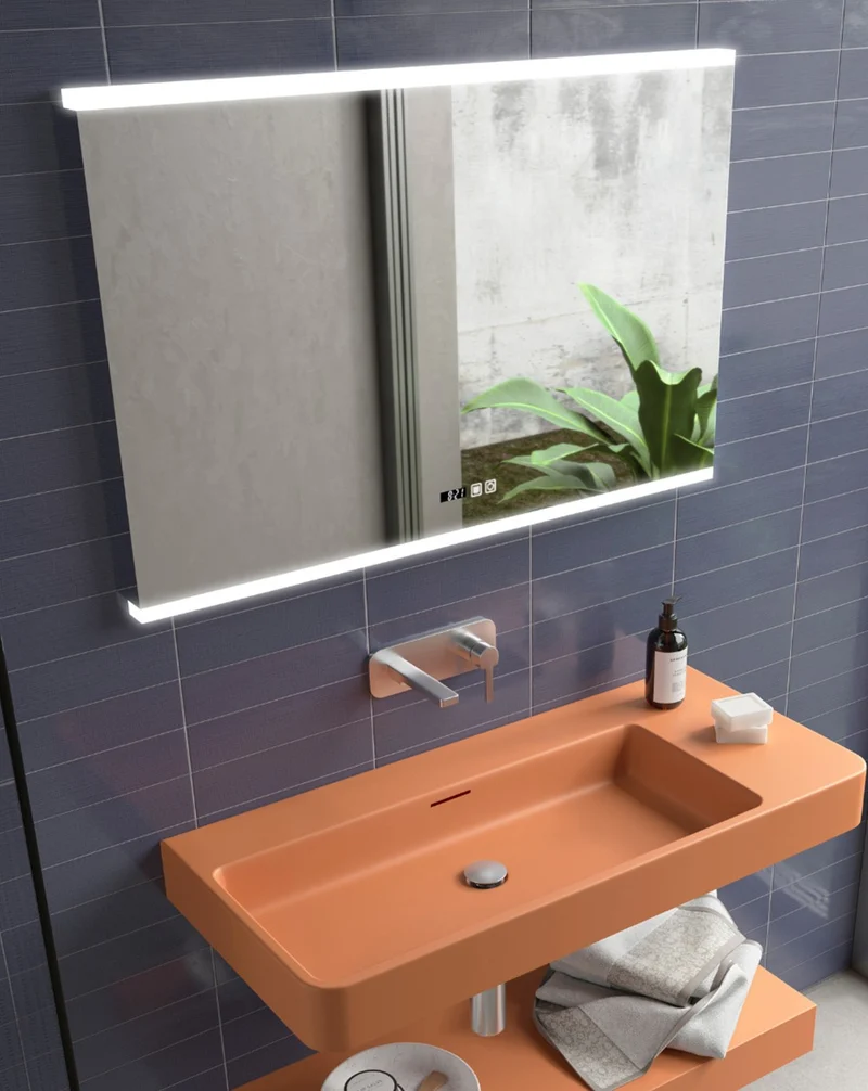 Spoty Espejo Pared Baño | Sensor Táctil On/Off | Espejo Led de Baño | Reproductor musical bluetooth