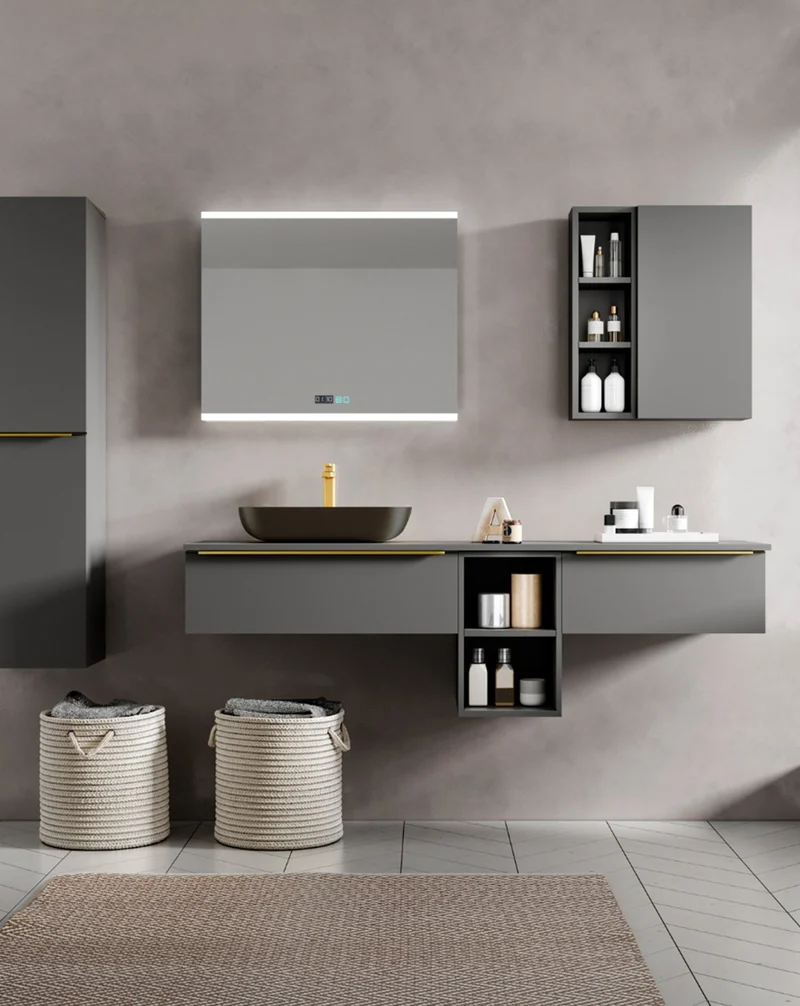 Spoty Espejo Pared Baño | Sensor Táctil On/Off | Espejo Led de Baño | Reproductor musical bluetooth