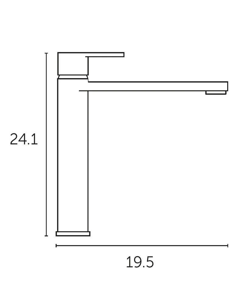 Combi Grifo de Baño Alto Monomando de Fácil Instalación con Mezclador | Colores| Maneta Personalizable | Ocean