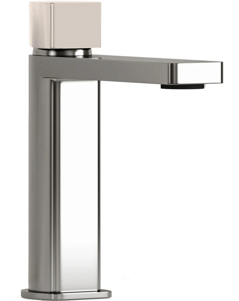 Combi Grifo de Baño Alto Monomando de Fácil Instalación con Mezclador | Colores| Maneta Personalizable | Beige