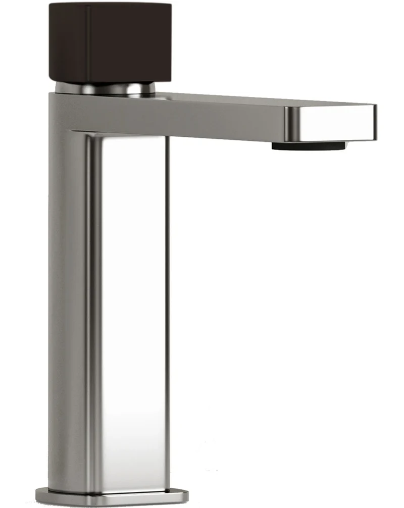 Combi Grifo de Baño Monomando de Fácil Instalación con Mezclador | Colores| Maneta Personalizable | Negro metalizado