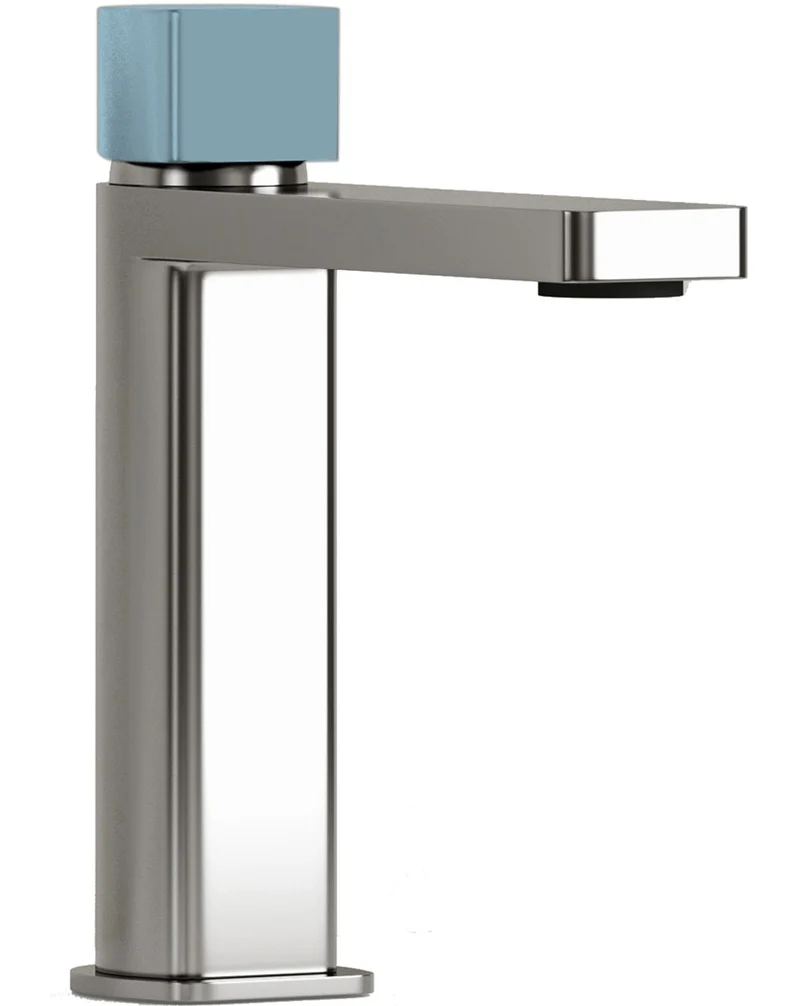 Combi Grifo de Baño Monomando de Fácil Instalación con Mezclador | Colores| Maneta Personalizable | Turquoise