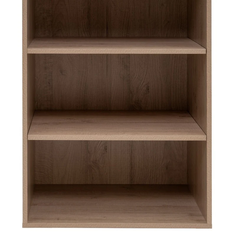 Armario modular de tablero laminado natural con 5 estantes de 60x45x180 cm
