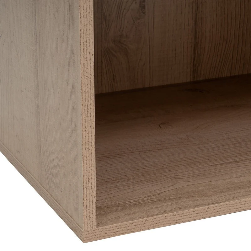 Armario modular de tablero laminado natural con 5 estantes de 60x45x180 cm