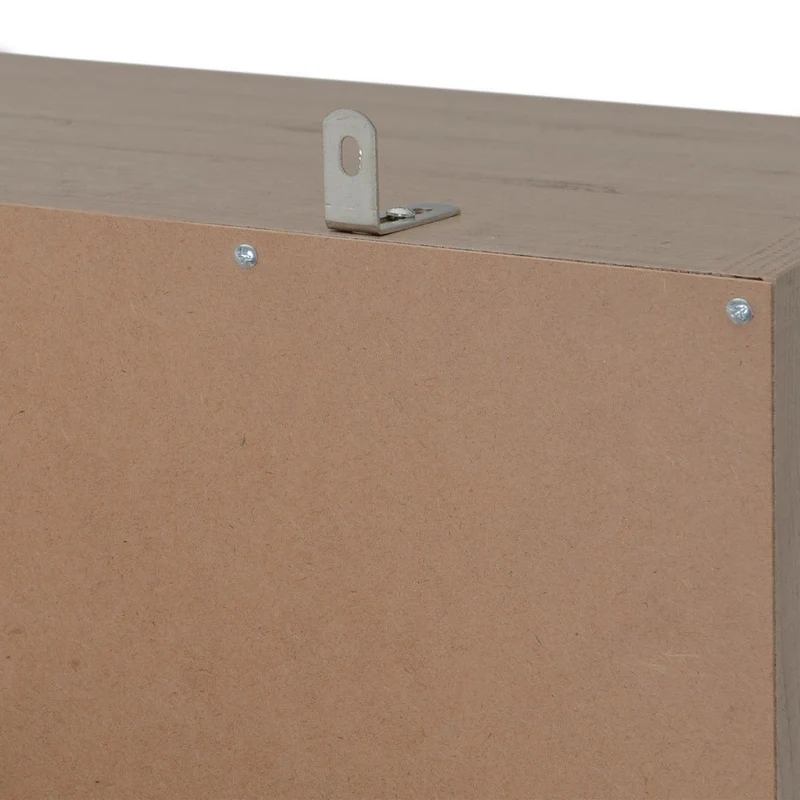 Armario modular de tablero laminado natural con 5 estantes de 60x45x180 cm