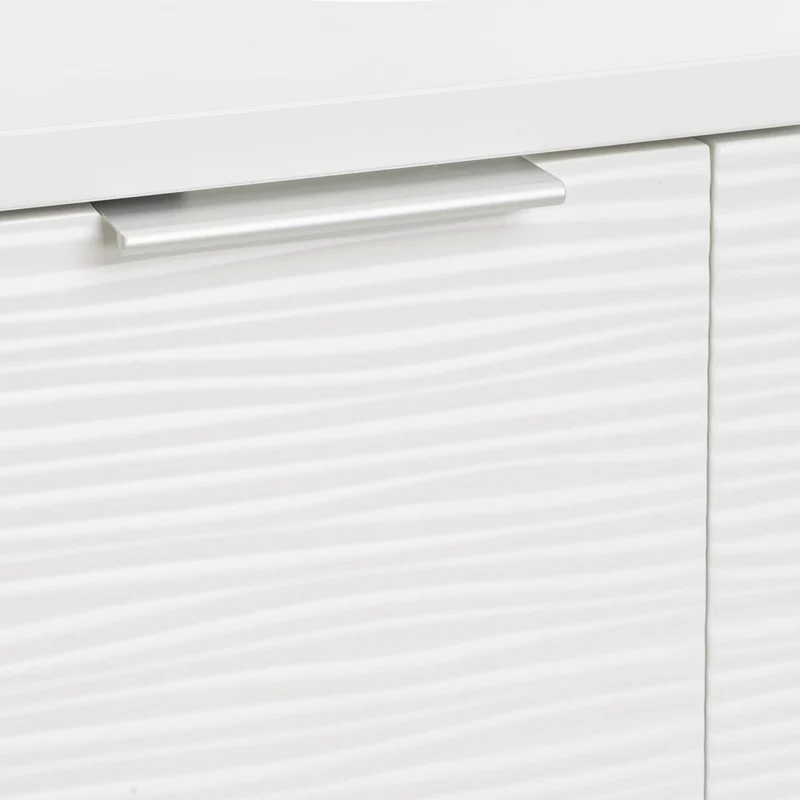 Mueble bajo lavabo blanco de madera con 2 puertas 60x30x60 cm para baño