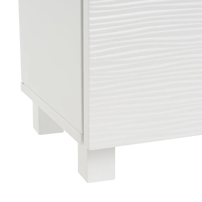 Mueble bajo lavabo blanco de madera con 2 puertas 60x30x60 cm para baño