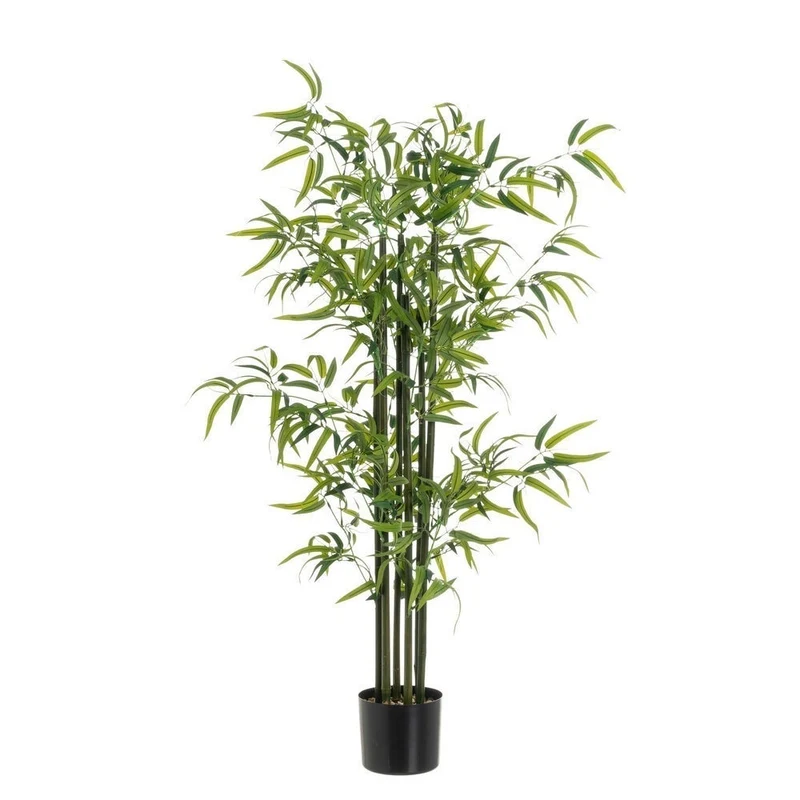Planta artificial de bambú verde en maceta 120 cm para dormitorio