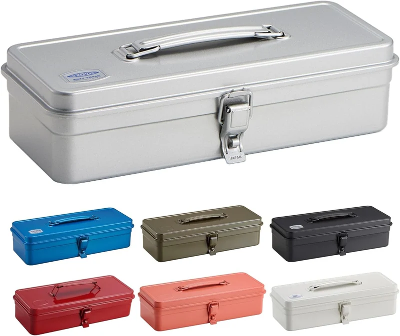 Toyo Steel Tool Box Caja de herramientas T-320 Blue Grey