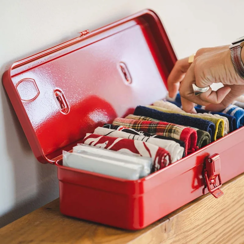 Toyo Steel Tool Box Caja de herramientas T-320 Red