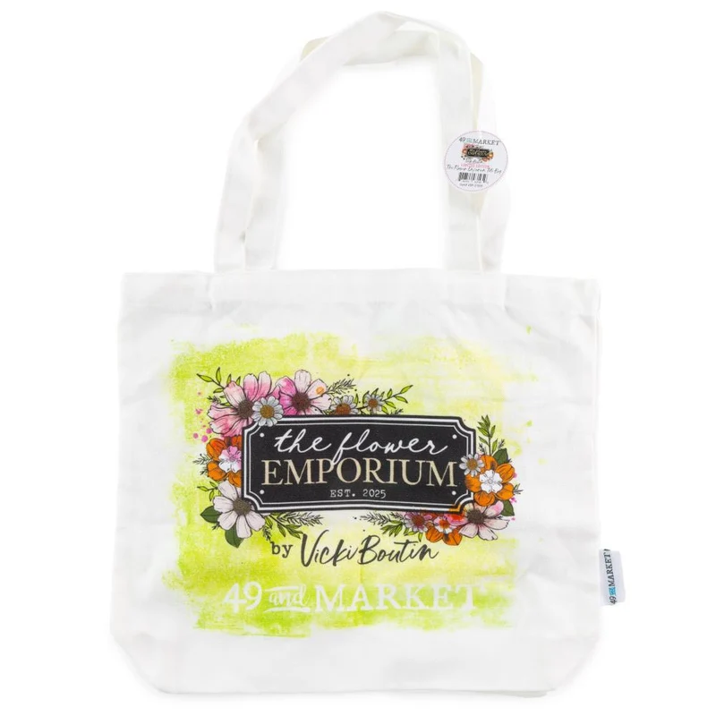 Tote Bag con Asa Flower Emporium By Vicki Boutin