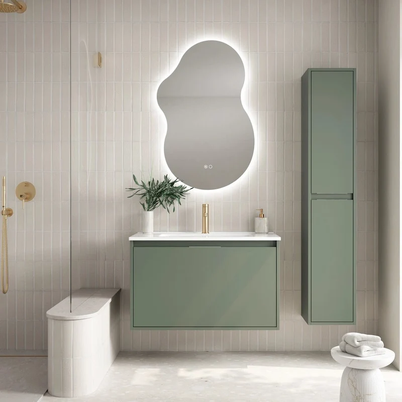 Mueble baño lavabo sobre encimera Atelier