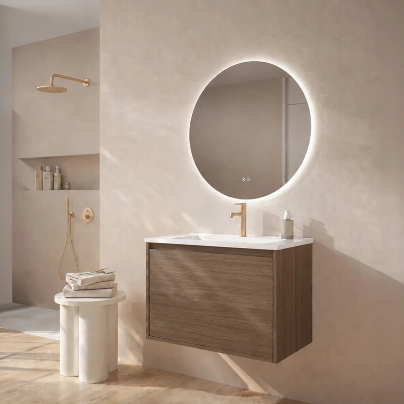 Mueble baño lavabo sobre encimera Atelier