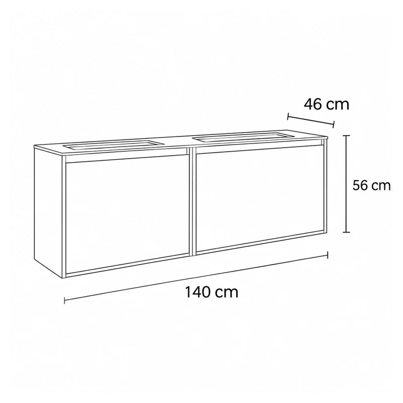Mueble baño colgar Atelier