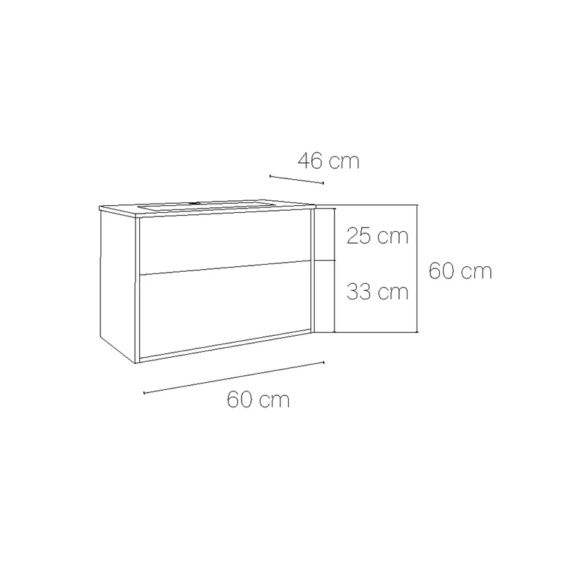 Mueble suspendido cuarto baño Albor
