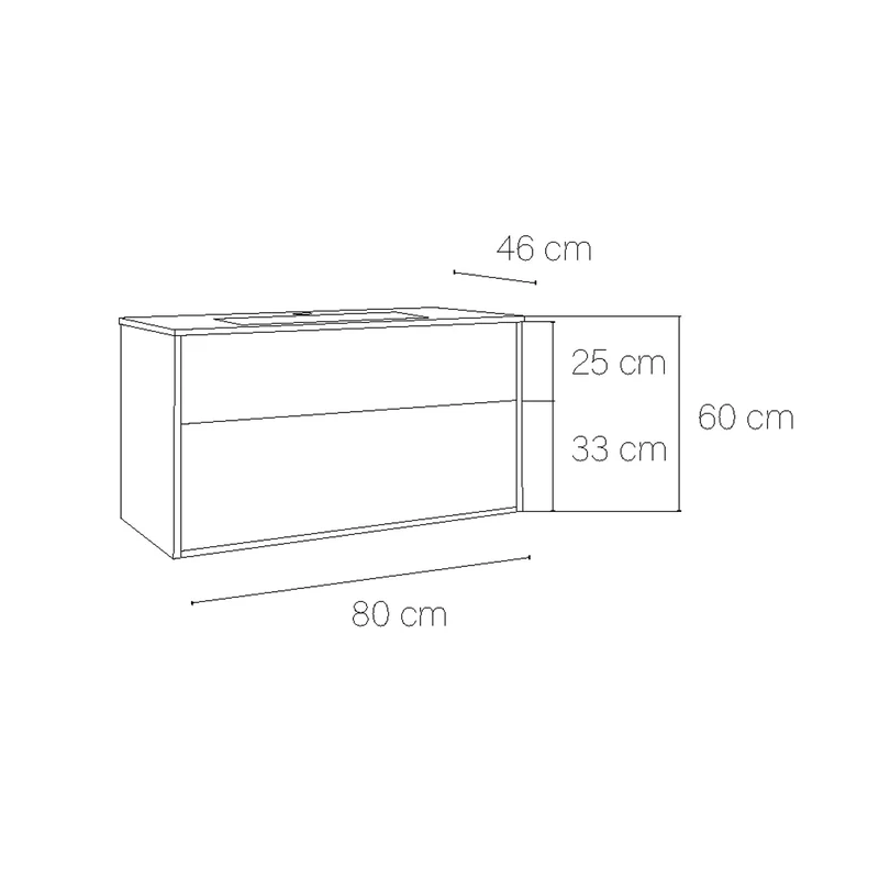 Mueble suspendido cuarto baño Albor