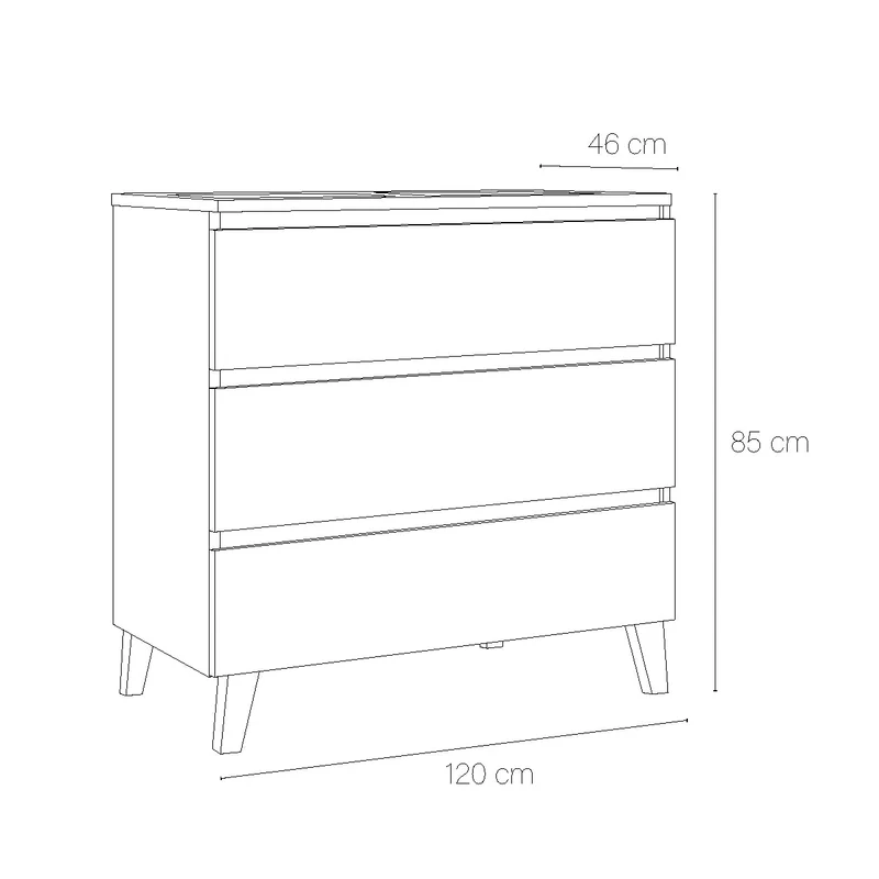Mueble con lavamanos para baño Aruba