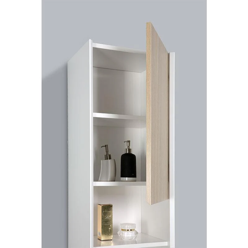 Armario de baño auxiliar PALIO 170 cm, roble claro