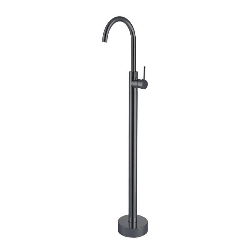 Grifo sobre SUELO monomando para bañera/lavabo CALGARY 120 negro mate